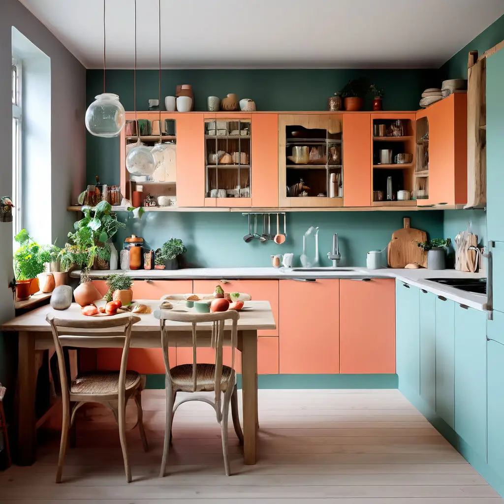 Colorful Kitchen Cabinets 12.3