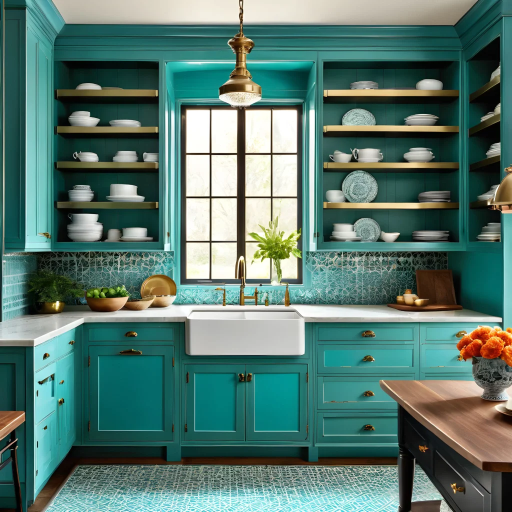 Colorful Kitchen Cabinets12.0