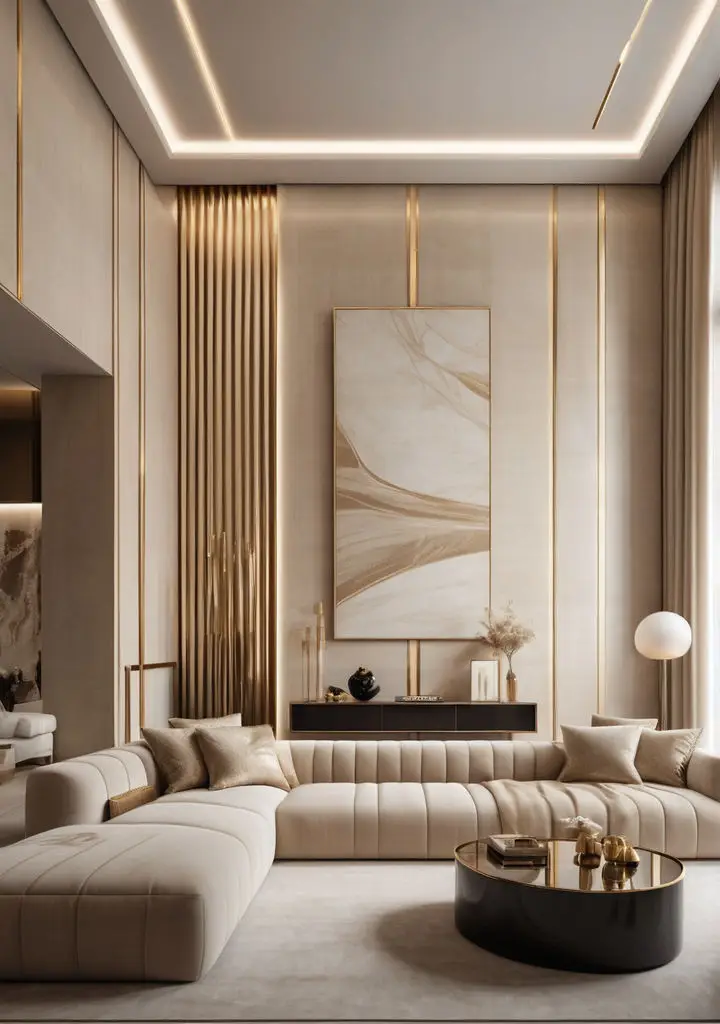 Art Deco Glam Living Room 10