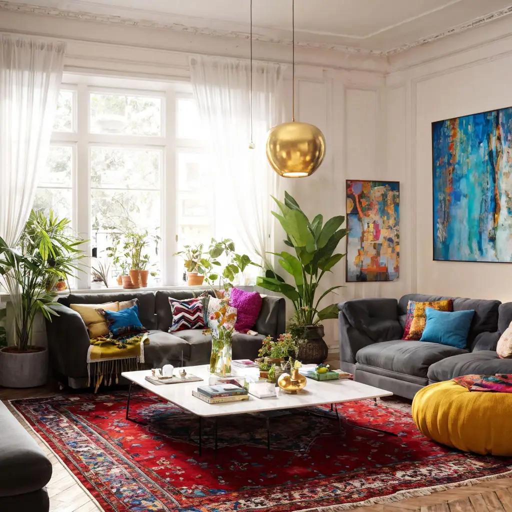 Eclectic Mix Living Room 11