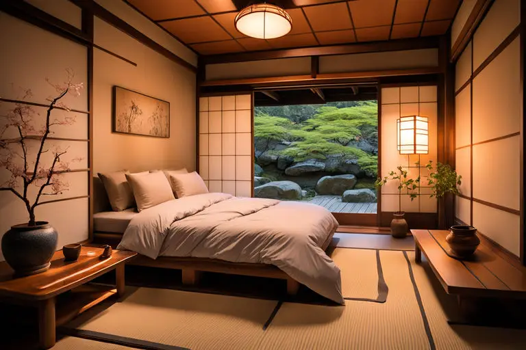 Japandi room with Japanese sliding doors 5.3