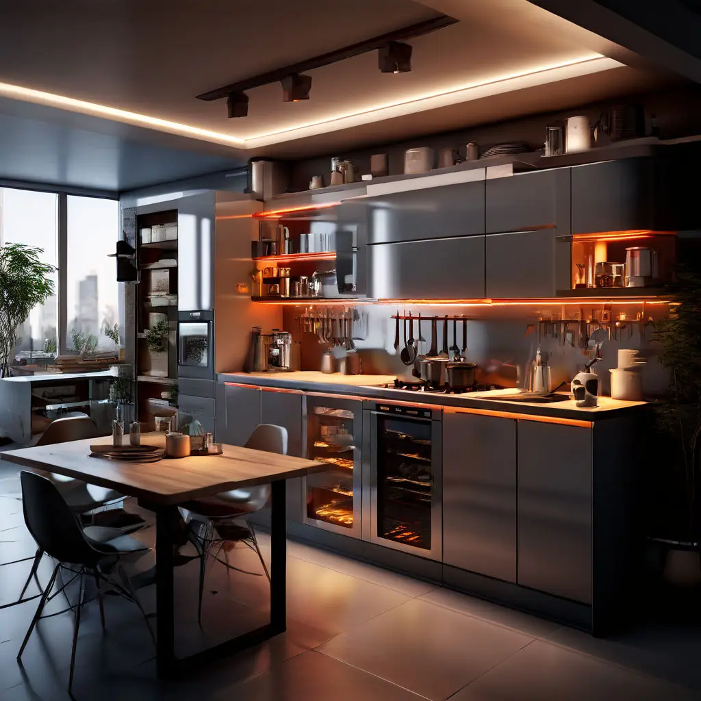 Kitchen with integrated lighting 5