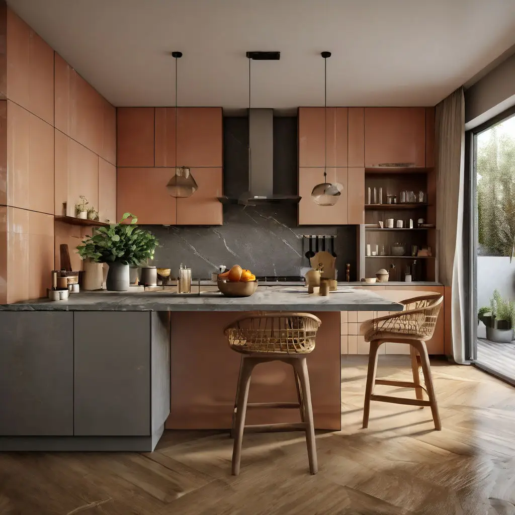 Kitchen with matte finishes 9