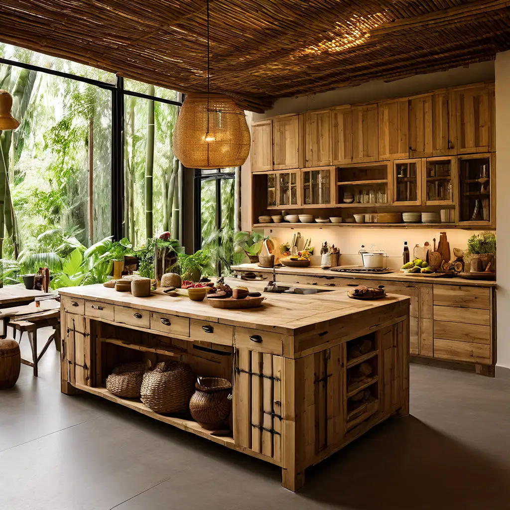 Kitchen with sustainable materials 8