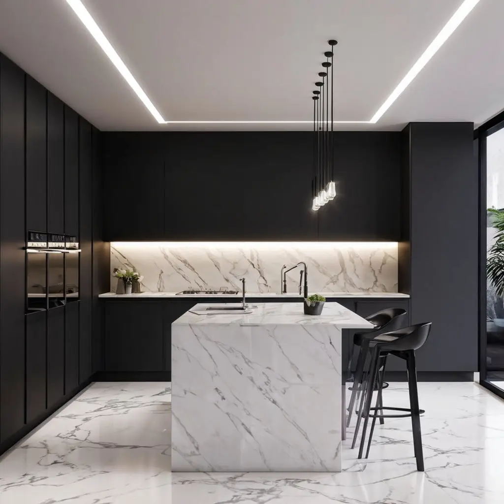 Sleek, minimalist kitchen design 1