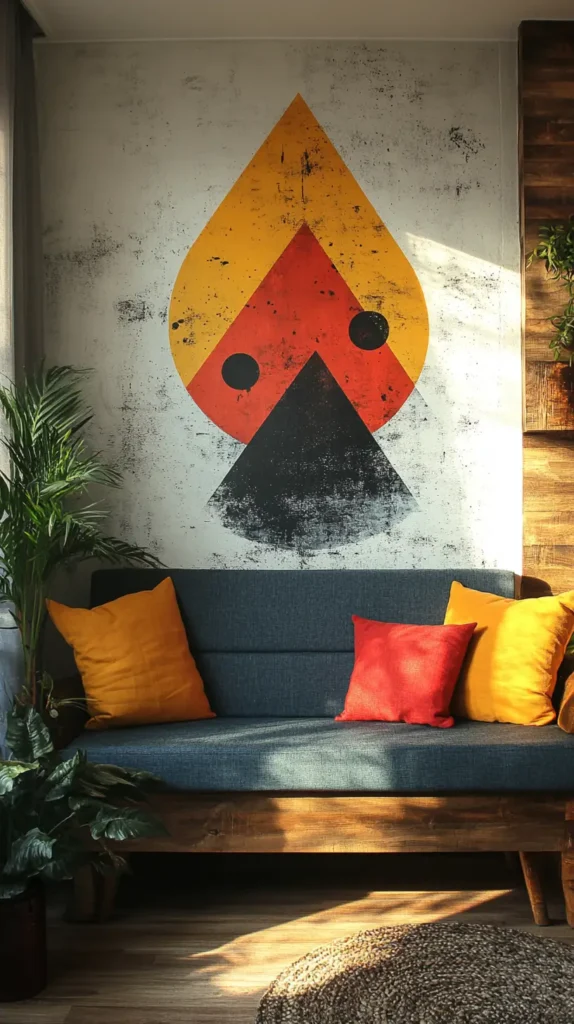 1. Geometric Wall Art