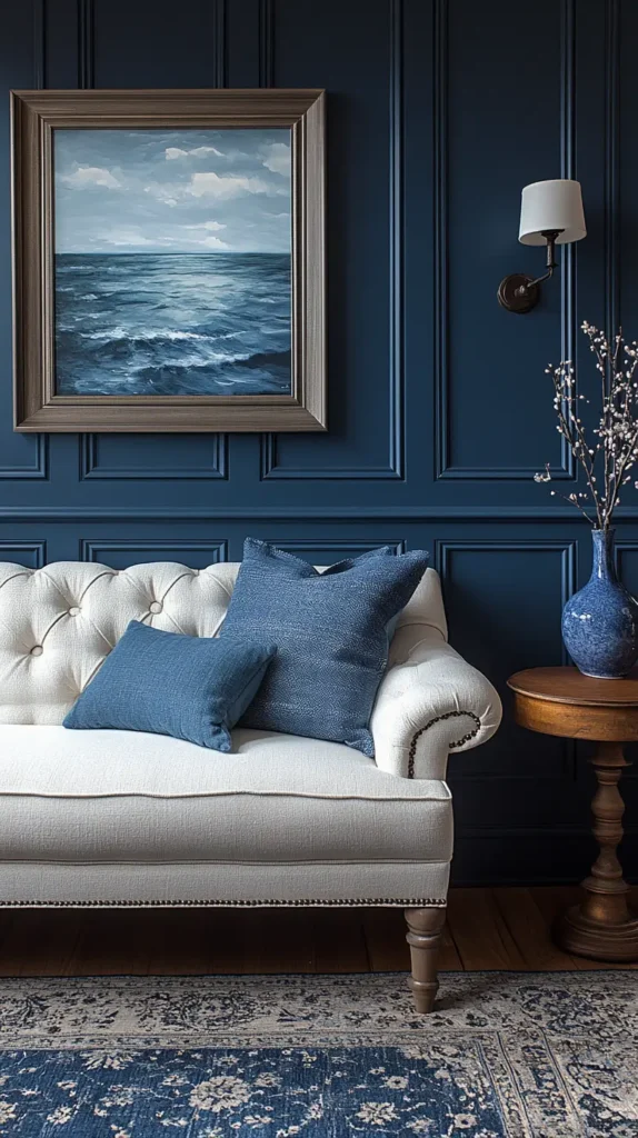 1. Nautical Blue Walls