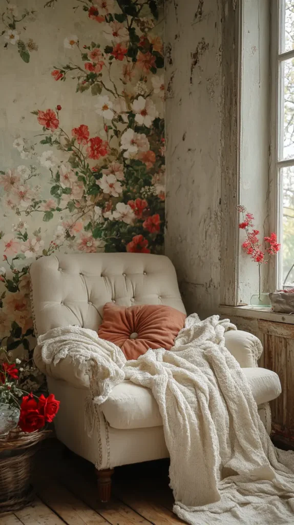 1. Vintage Floral Wallpaper 