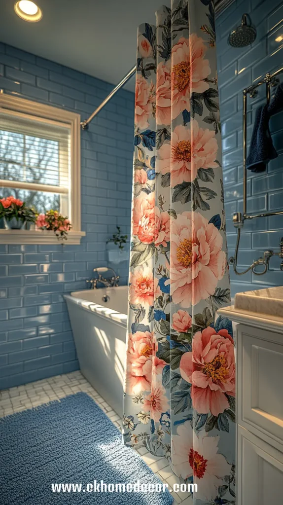 16. Floral Shower Curtain 1