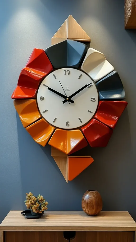 20. Geometric Wall Clocks