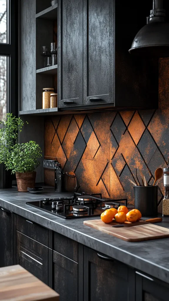 23. Geometric Backsplash