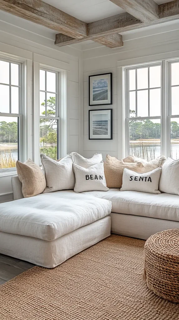 25. Coastal Themed Pillows