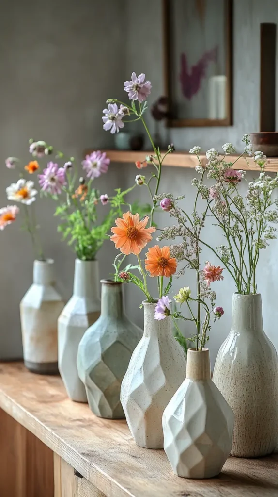 25. Geometric Vase Arrangements