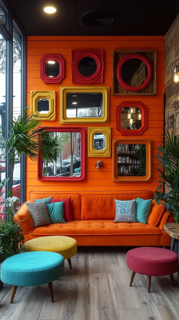 26. Mirror Frames in Bold Colors