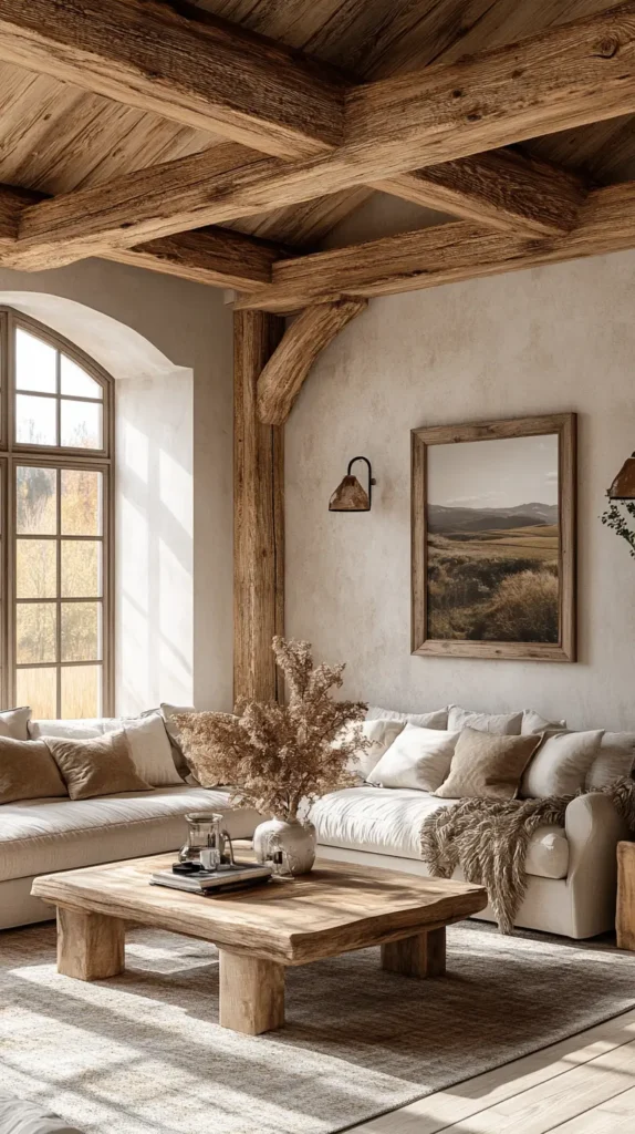 26. Rustic Wooden Beams