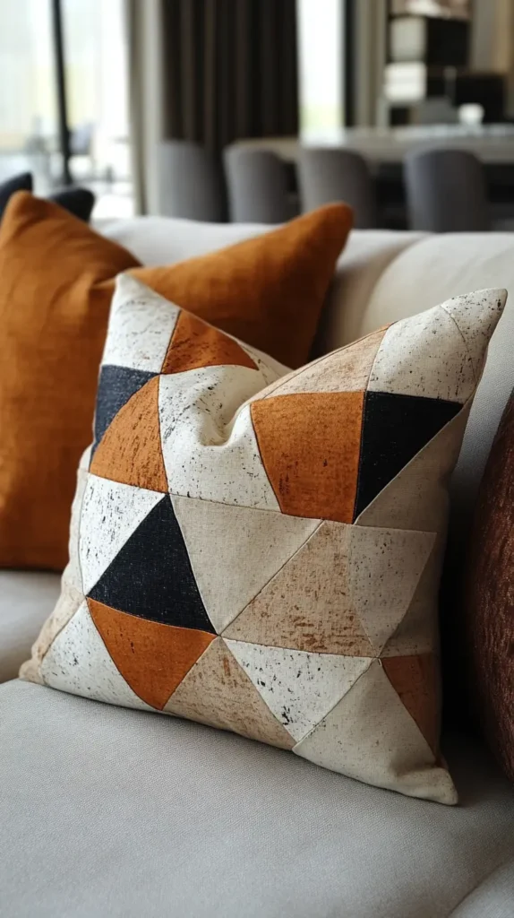 3. Triangular Throw Pillows