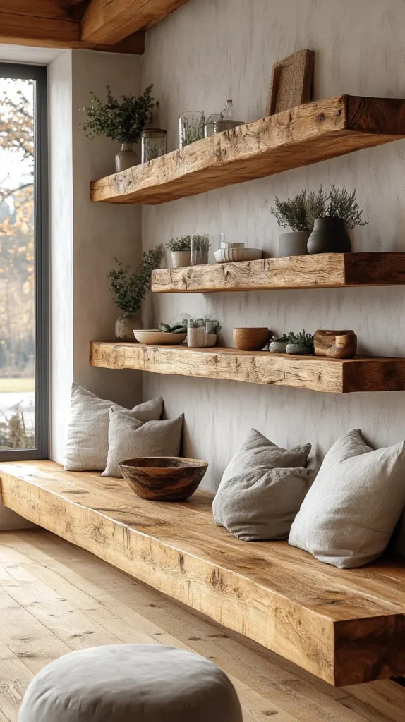 31. Natural Wood Shelving 1