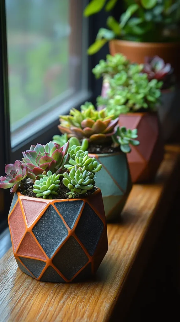 5. Geometric Planters