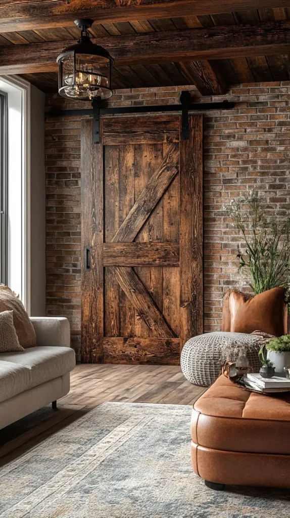 6. Barn Door Accents