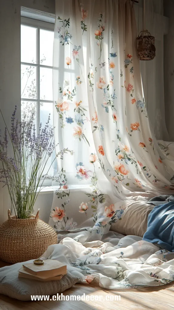 6. Floral Curtains 1