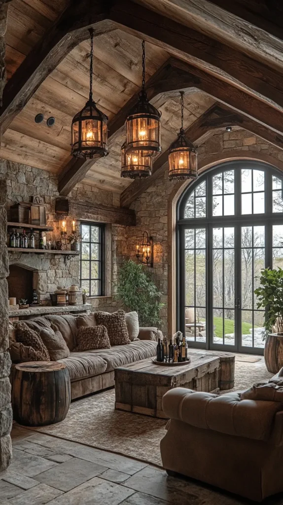 8. Rustic Chandeliers